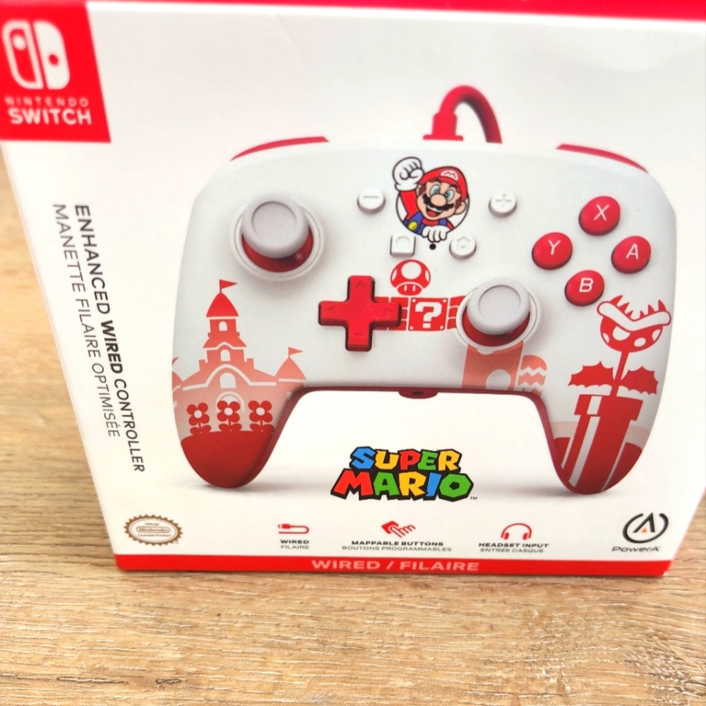 Nintendo Switch Super Mario Wired Filaire Controller